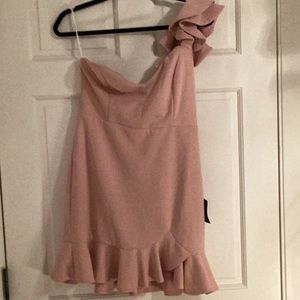 Lulus Captivate Me Dusty Pink Trumpet Mini Dress -  NWT